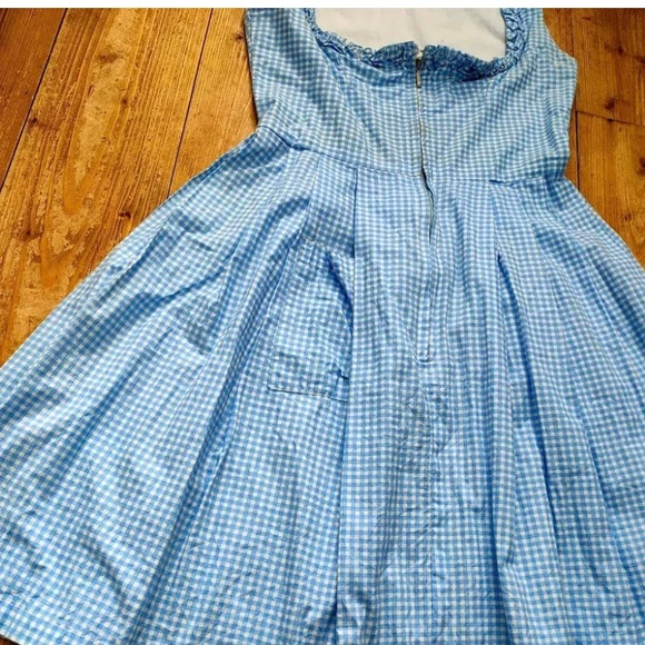 Original Steindl Dress Munchen Salzburg Blue Zip Front 38 - Picture 4 of 12